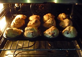 Bille Muffins im Ofen