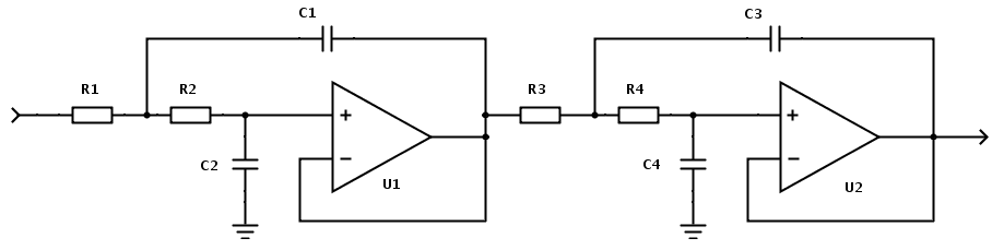 Active Bessel Lowpass Filter