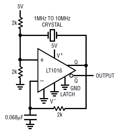 LT1016 XTAL Oscillator 1...10 MHz