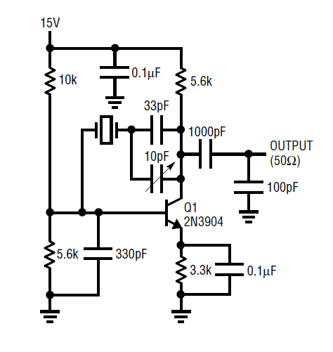2N3904 XTAL Oscillator