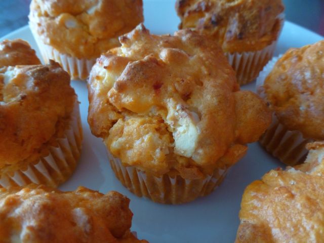 Ajvar - Feta - Muffins