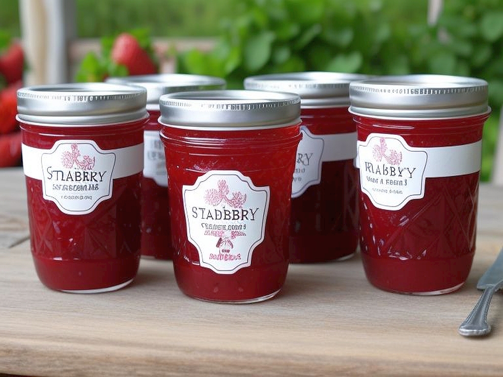 Erdbeer Rhabarber Confiture