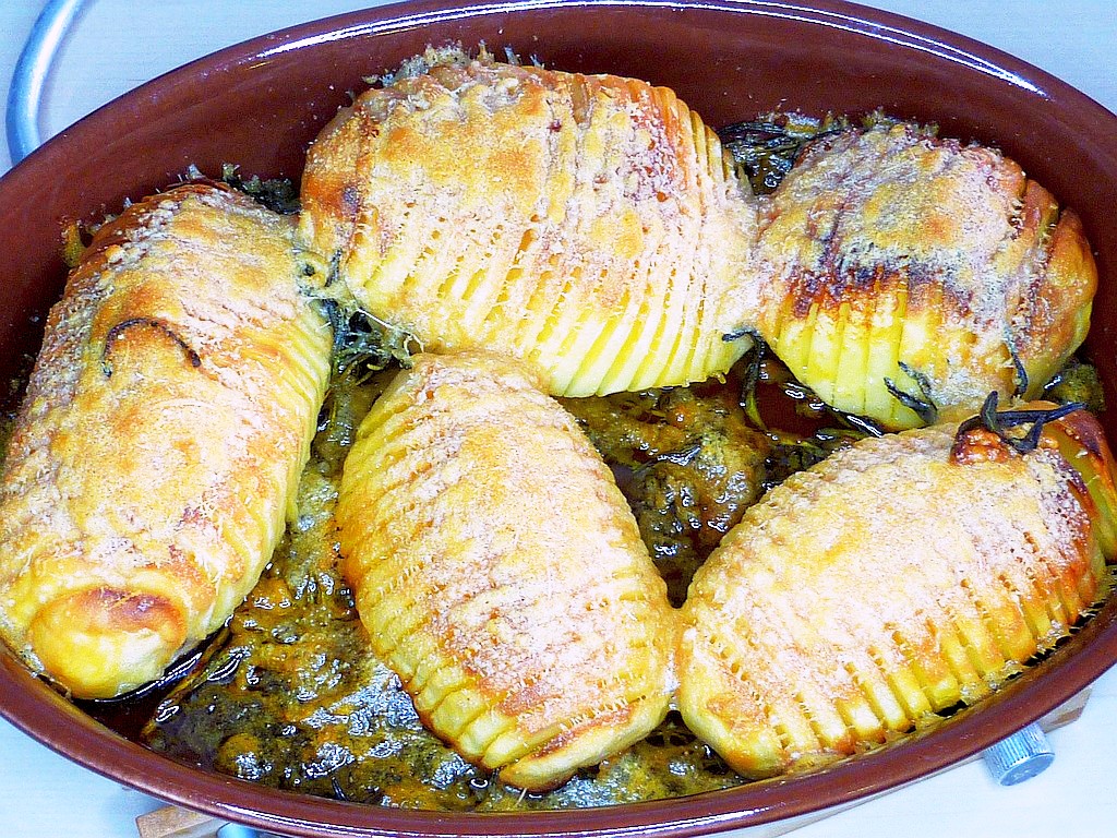 Fächerkartoffeln aka Hasselback - Kartoffeln