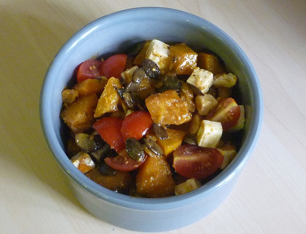 Hokkaido Kürbissalat mit Feta
