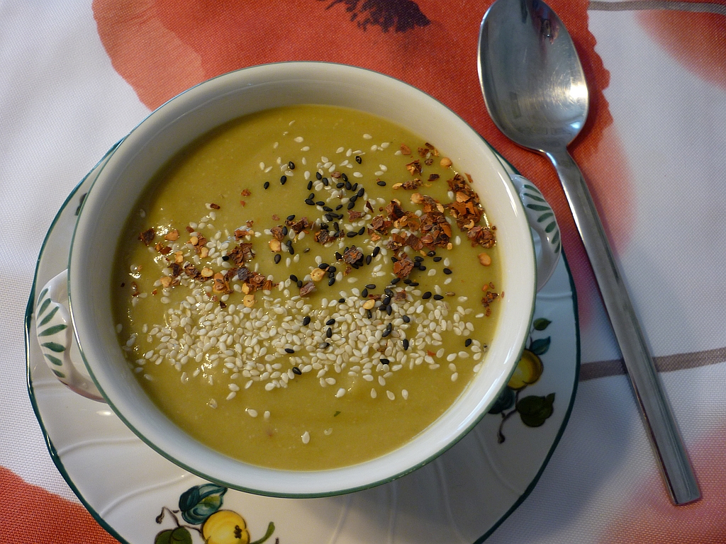 Kalte Avocadosuppe