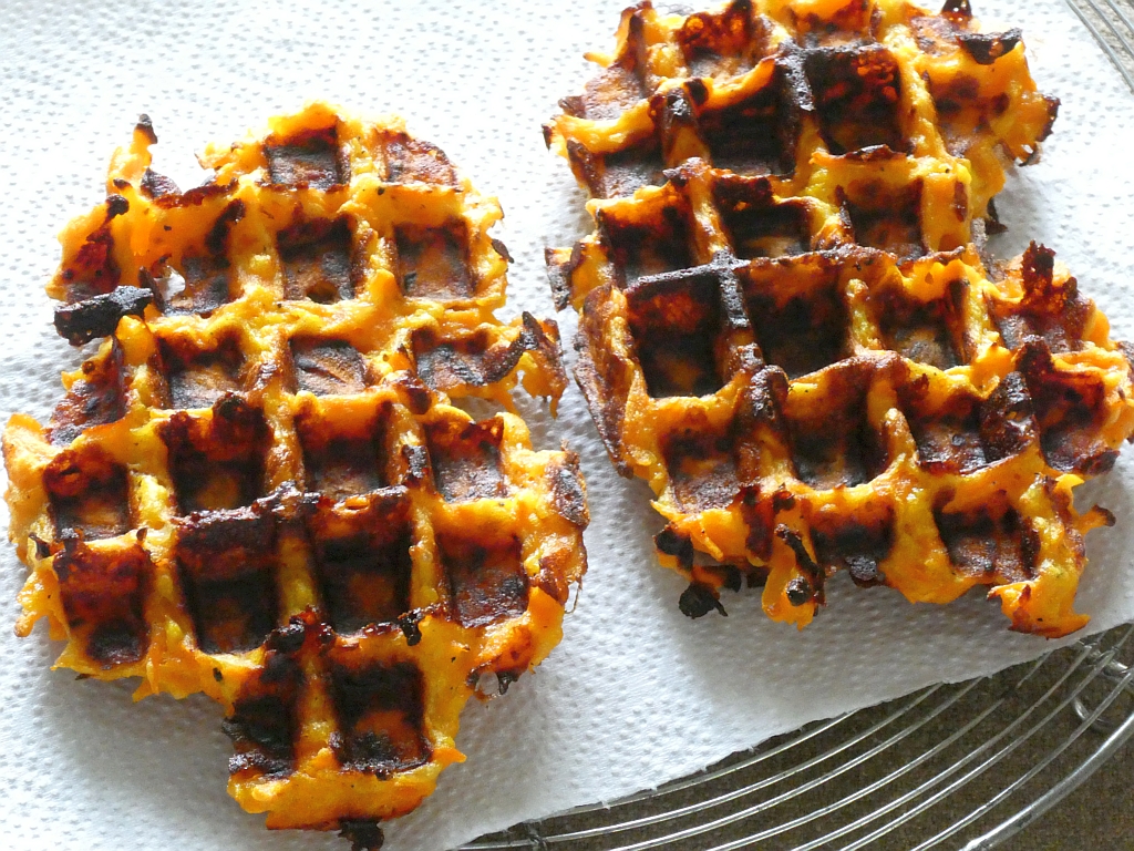 Karotten Waffeln