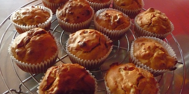 Speck - Pflaumen - Muffins