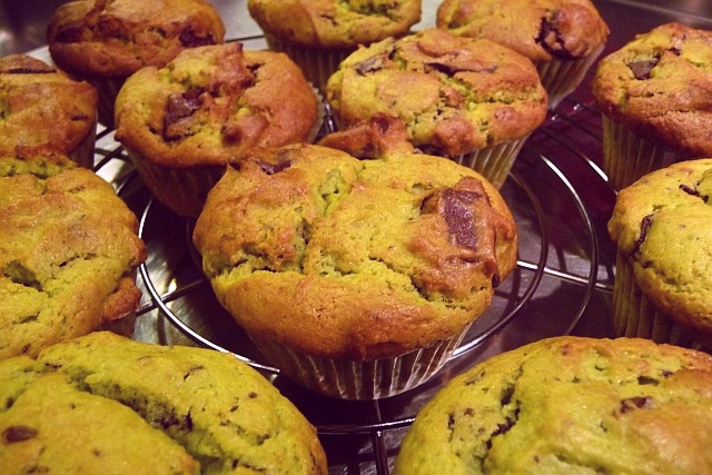 Avocado - Schokolade - Muffins