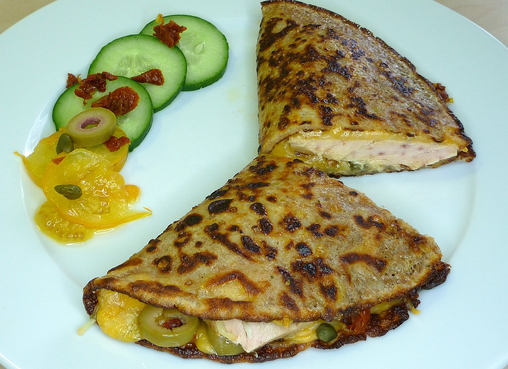 Quesadilla aus Dinkelmehl