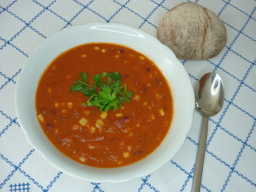 Rote Bohnen Chili Eintopf