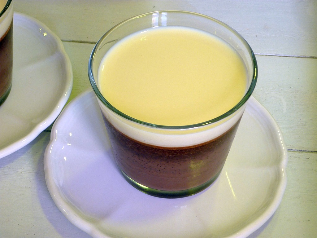 Schokoladenpudding - Flan au chocolat