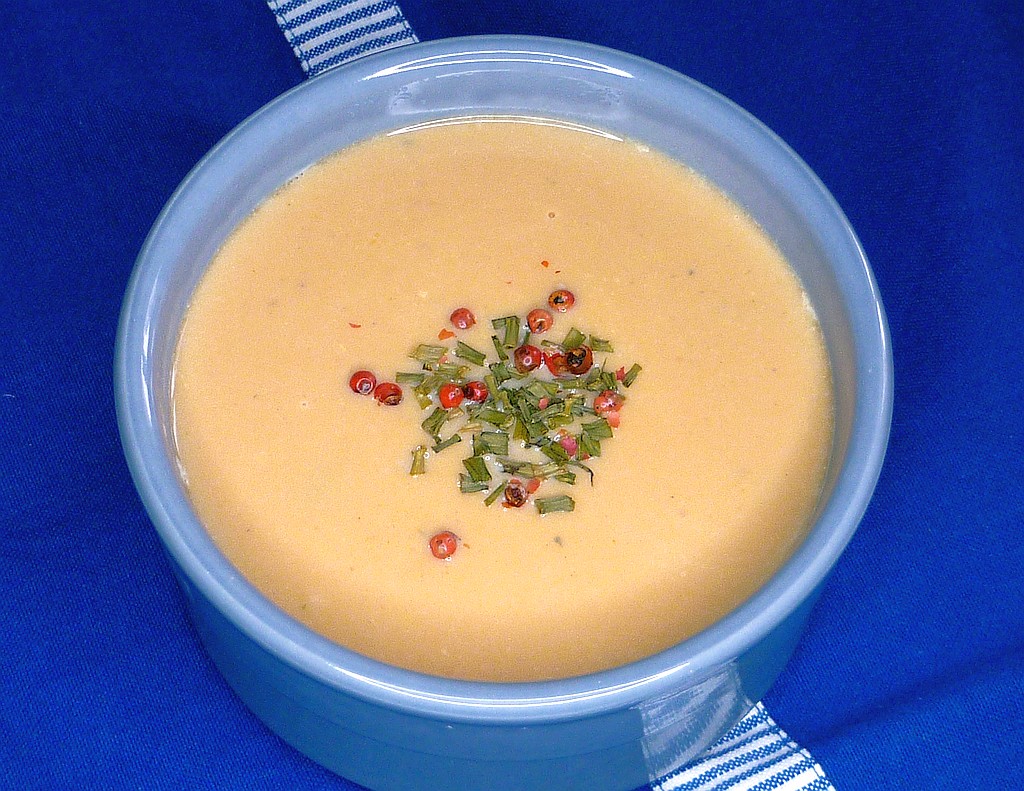 Süsskartoffelsuppe mit Ingwer und Curry