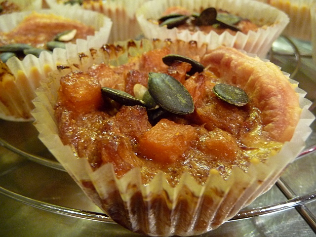 Tartelettes mit Kürbis 'Massaman'