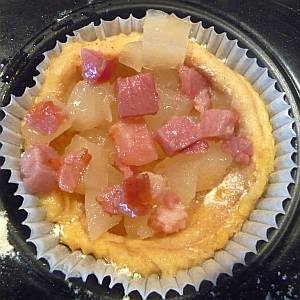 Tartelettes aux poires et lardons - Step by Step