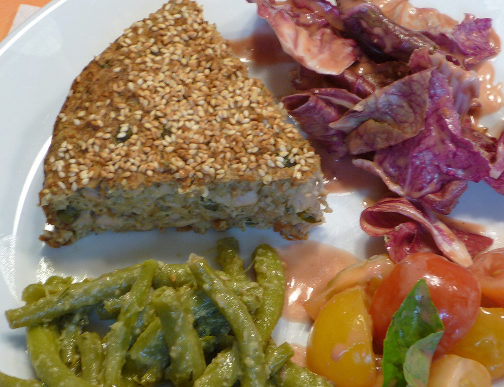 Thunfisch-Haferflocken-Cake