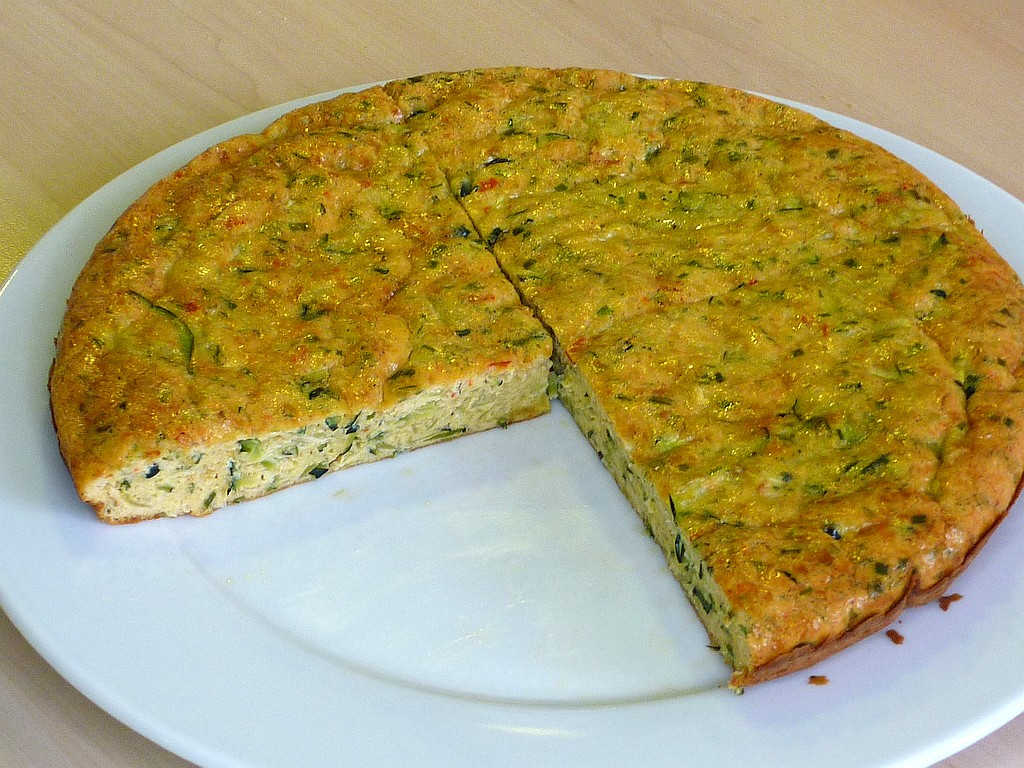Zucchini Omelett - Tortilla de Calabacín y Queso