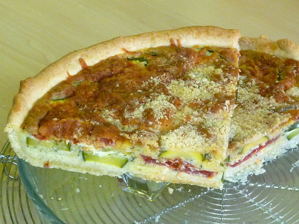Zucchini - Tomaten - Wähe