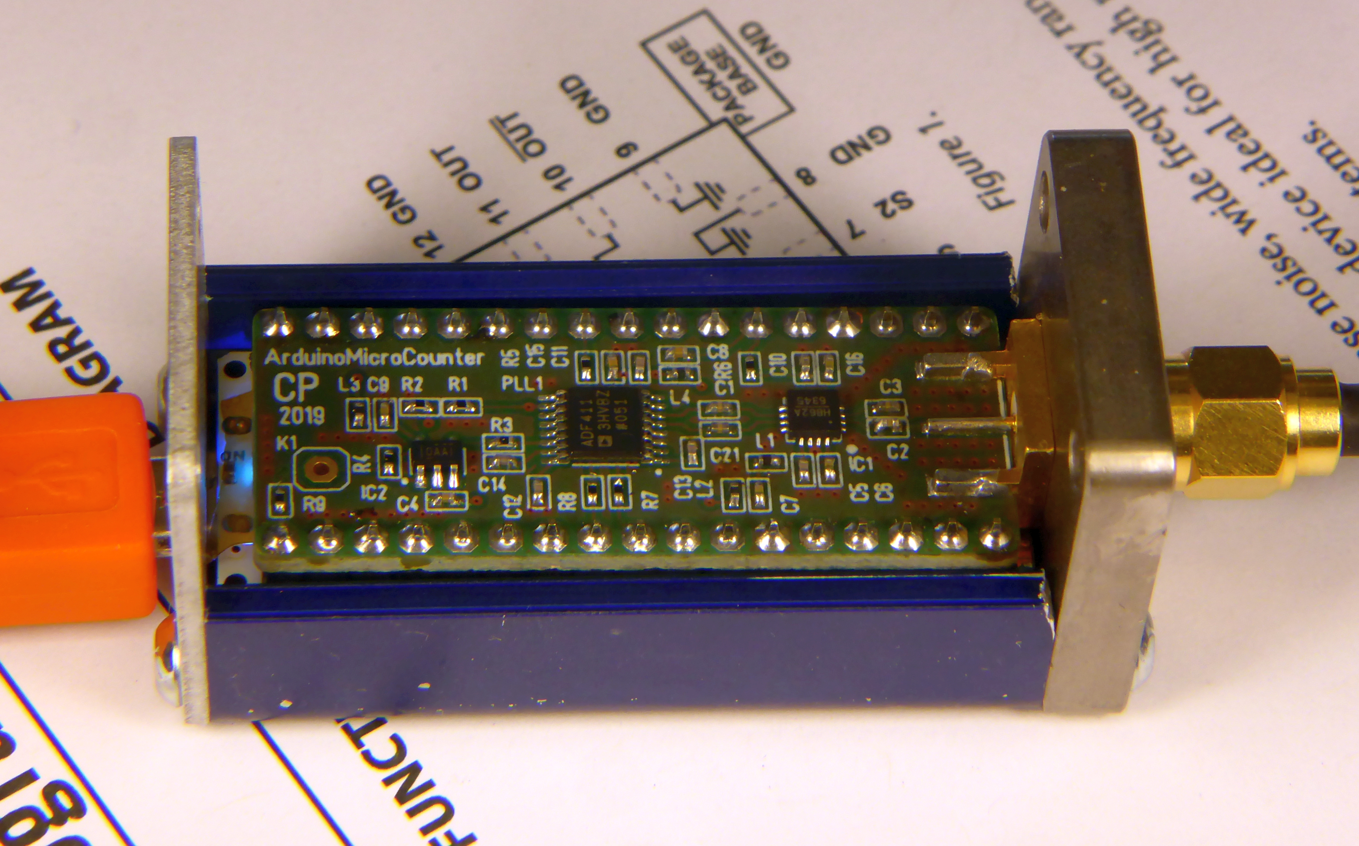 Arduino/Genuino 24 GHz Frequency Counter