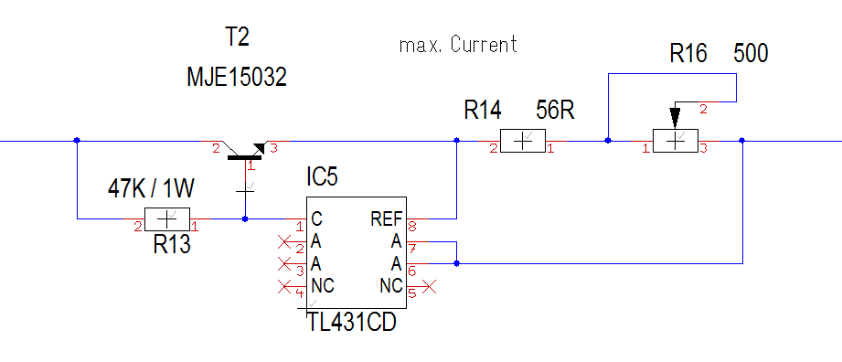 Strombegrenzung mit Transistor 