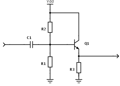 Emitter Feedback Bias Network