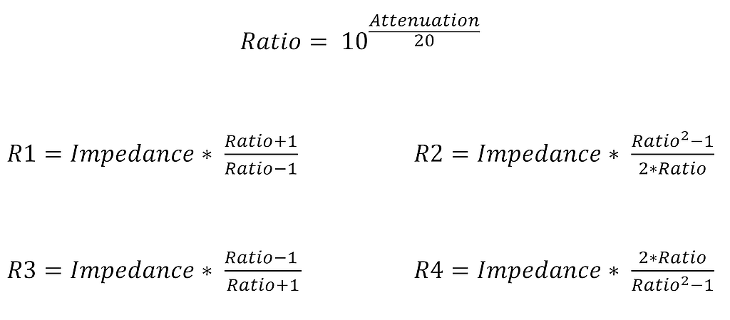 Formula T and Pi-Attenuator