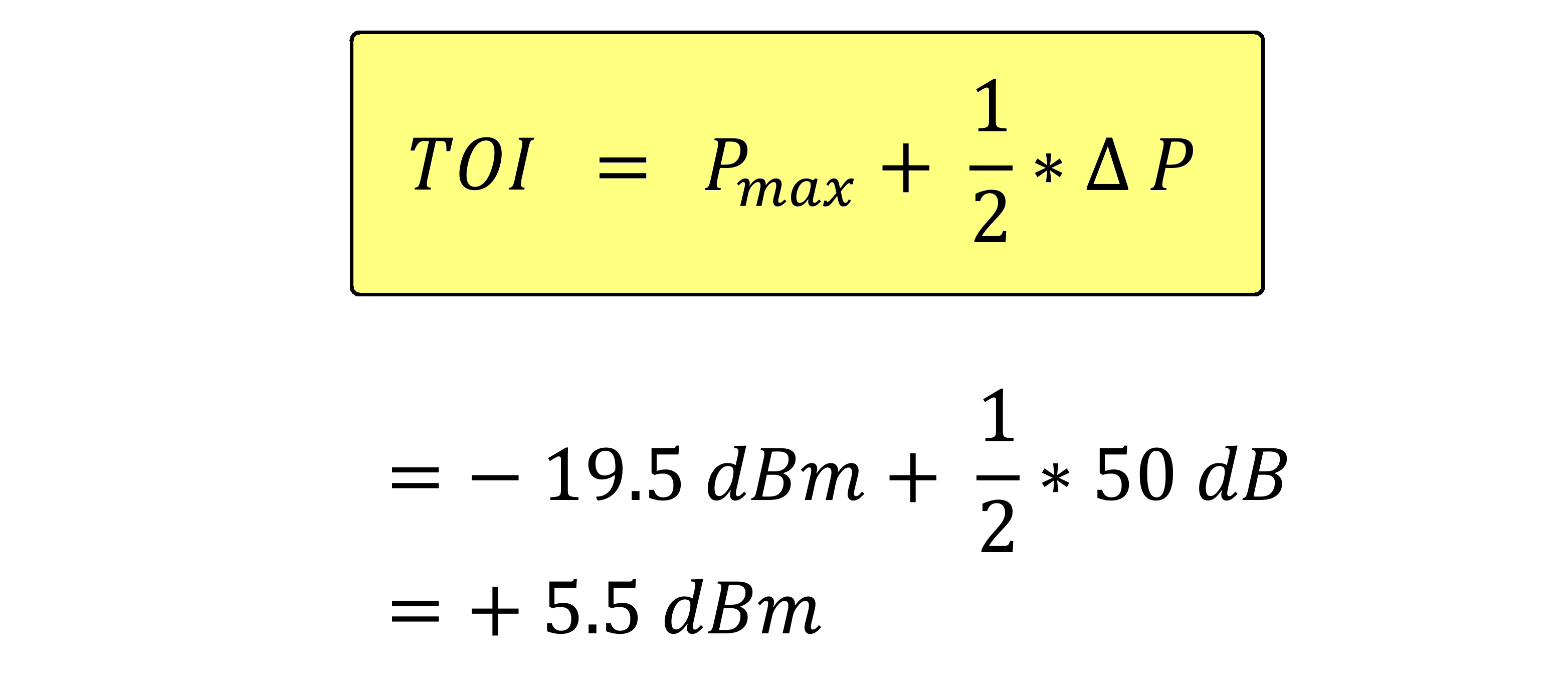TOI formula