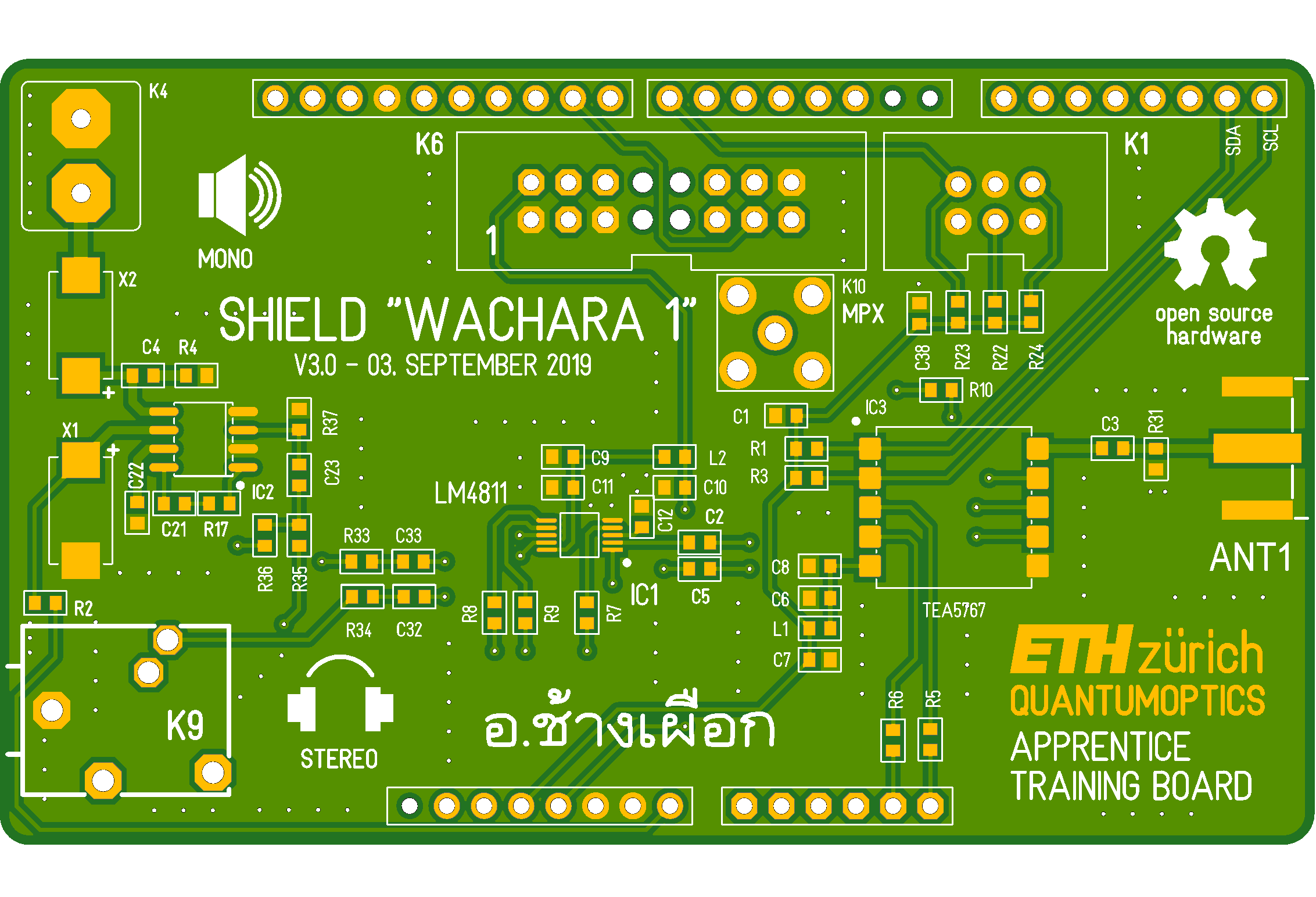 Arduino Shield WACHARA 1 (PCB)